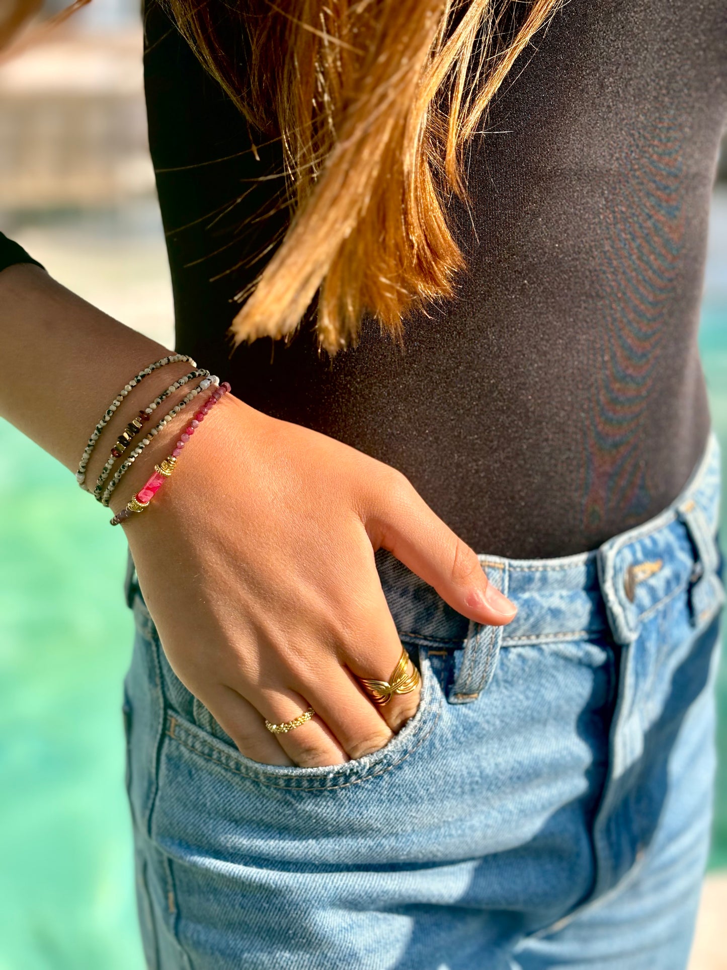 Bracelet Biba Grenat