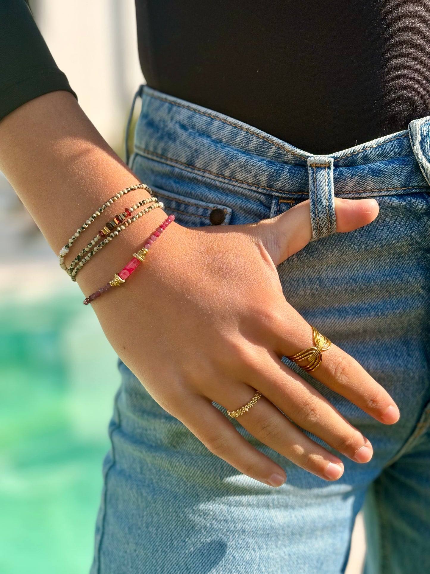 Bracelet Biba Grenat