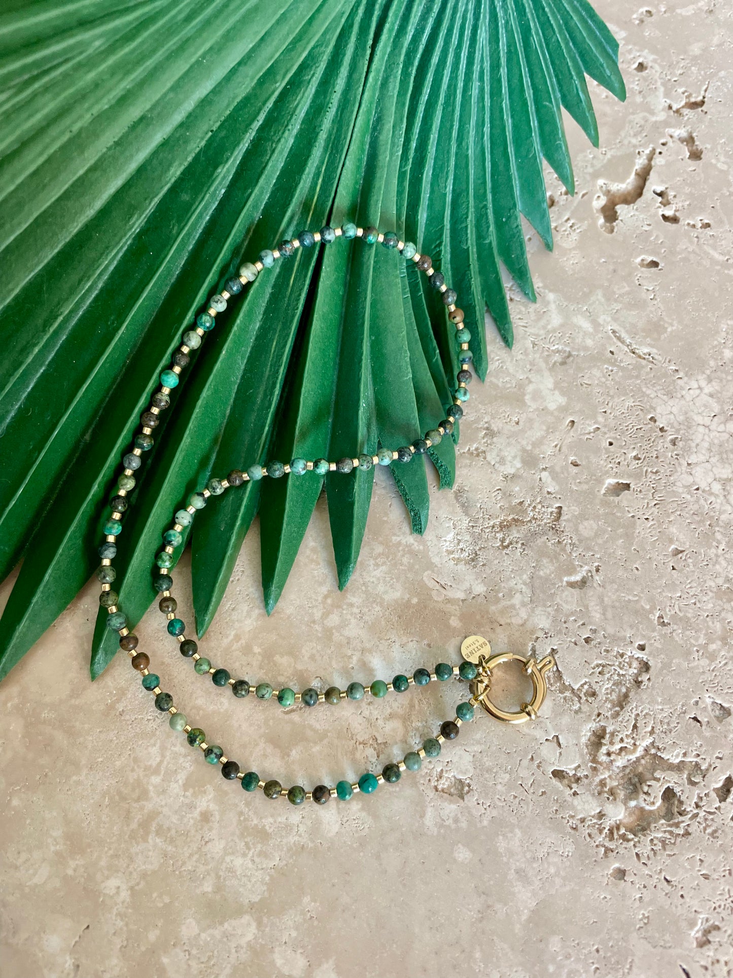 Collier Chloé jaspe africaine