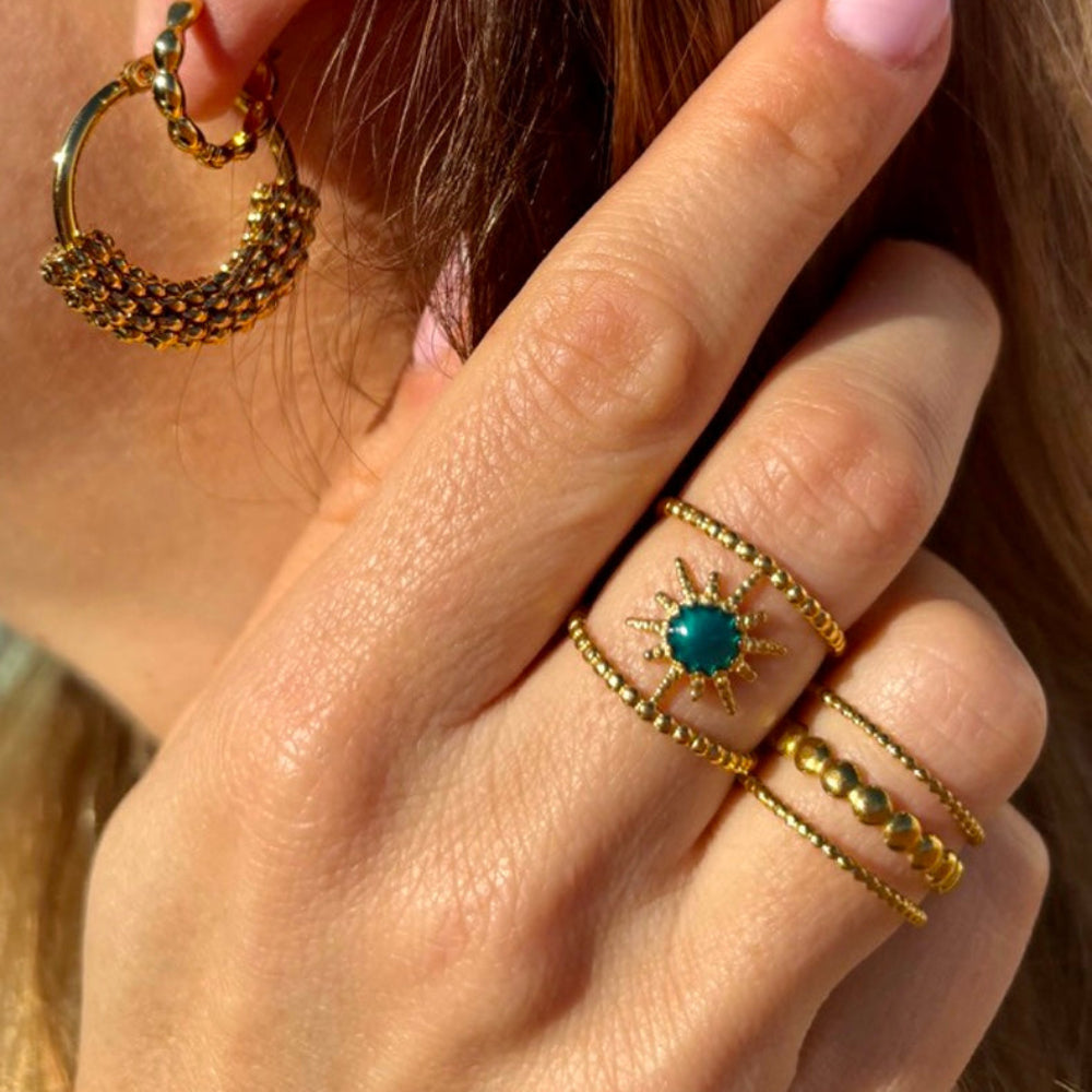 inspiration de look chic et bohème avec bijoux acier inoydable
